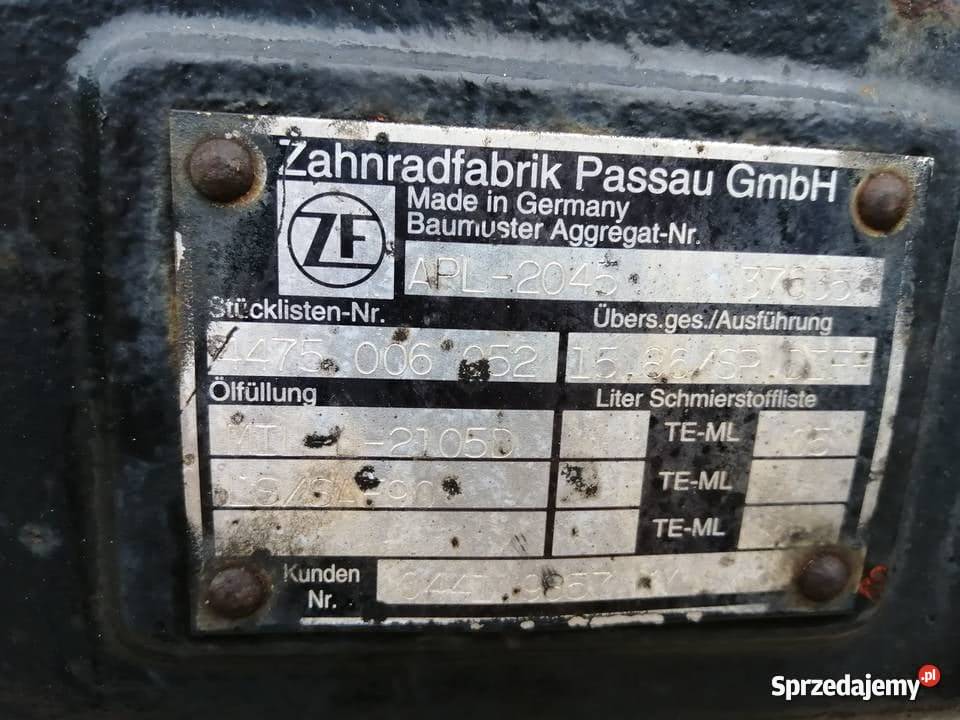 Deutzfahr 615 Wkład mostu APL2045 Wilkowo