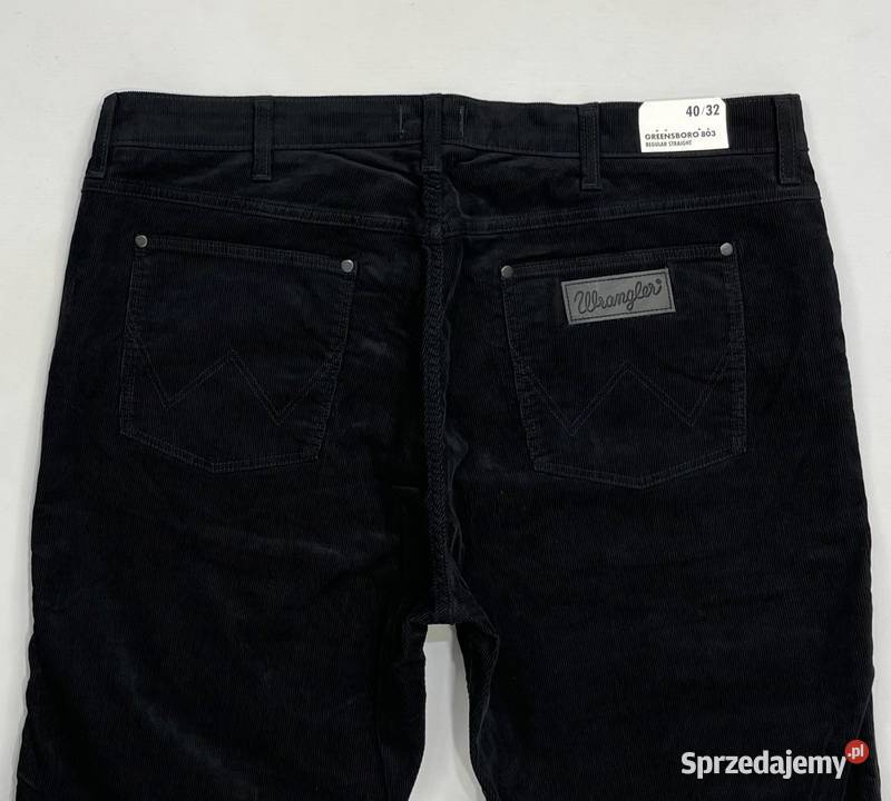 Spodnie męskie sztruks Wrangler Greensboro 803 Wrangler Odzież codzienna śląskie Katowice