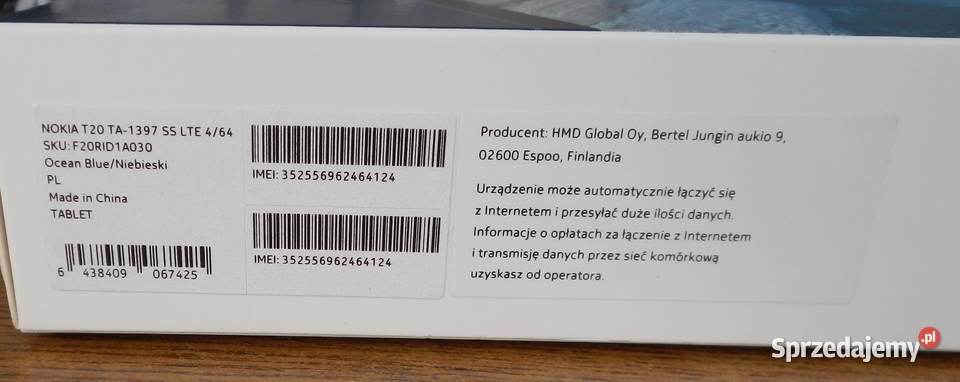 Tablet Nokia T20 464GB slot na kartę SIM Tablety i palmtopy Leżajsk sprzedam