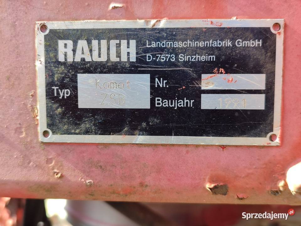 Rozsiewacz Rauch kuhn zsb 900 uszkodzony Paprotnia