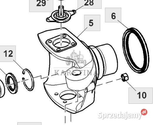 John Deere 7830 Przegub Przedniego Napędu Prawy wielkopolskie Jastrzębniki sprzedam