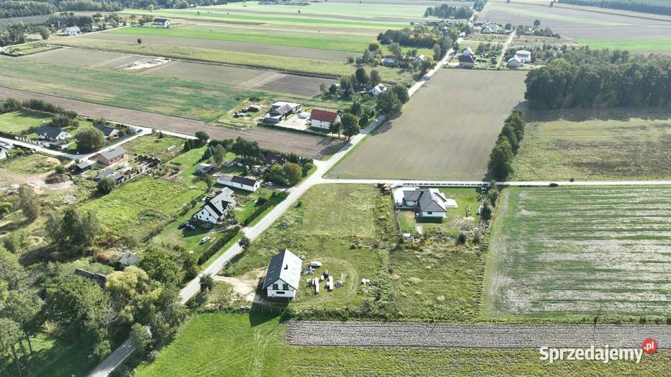 Działka rolnobudowlana 1608 m2 media w drodze 44m łódzkie Strobów