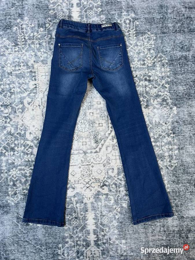 Spodnie jeans dzwony dziewczynka Wola Filipowska