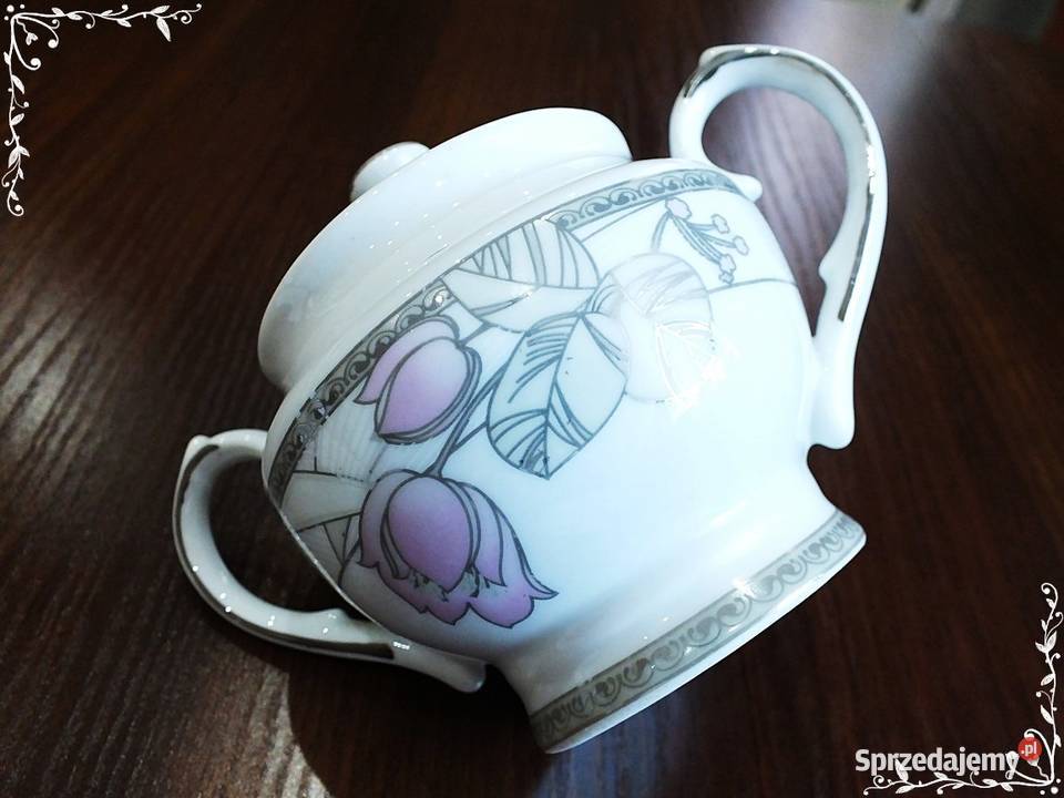 Cukierniczka Feniks Cukiernica Porcelanowa Biała