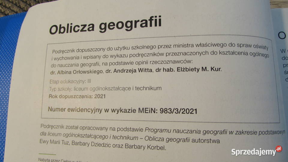 Podręcznik Oblicza geografii 3 zakres podstawowy Kraków