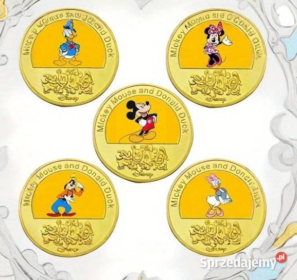 Kolekcjonerski zestaw postaci z filmów Disneya Numizmatyka Warszawa