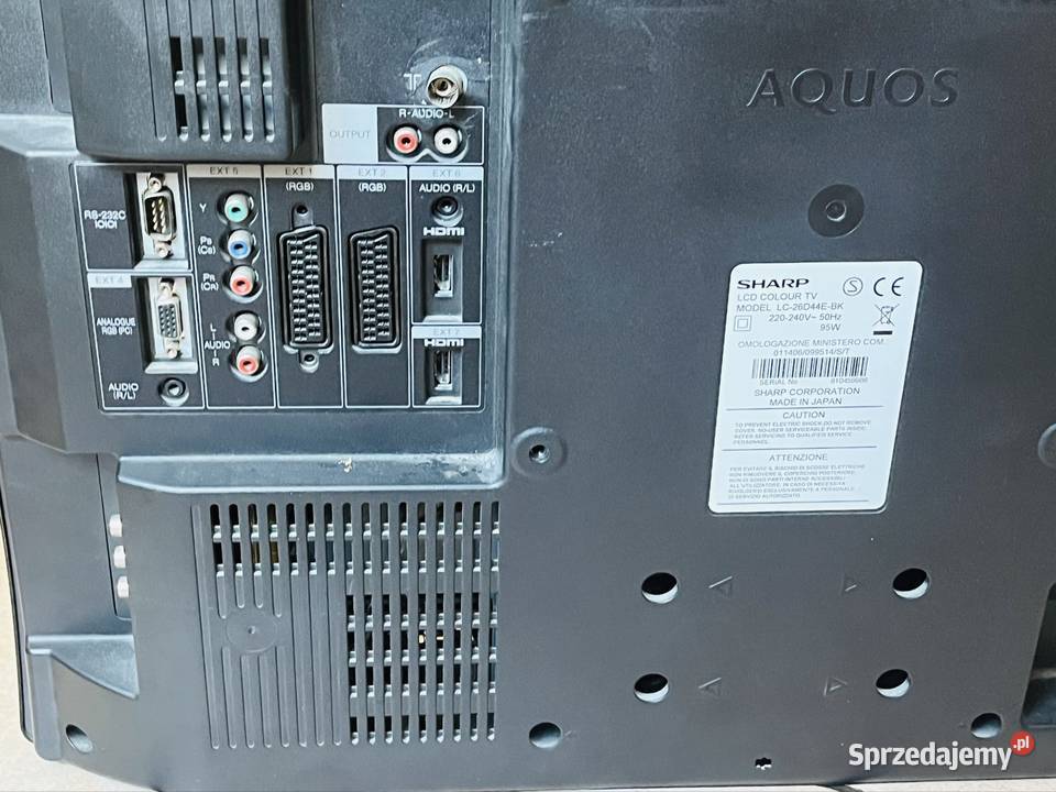 Telewizor LCD Sharp Aquos model LC26D44EBK Grupa
