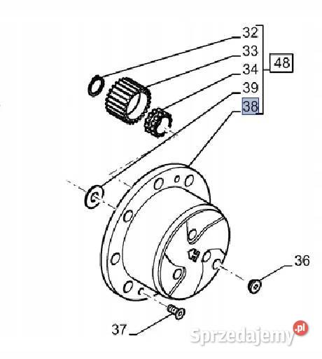 Obudowa przednia NH Case Dieci Manitou 72117588 Pozostałe