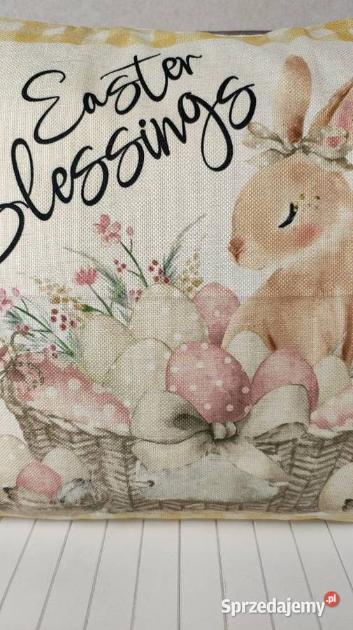 Poszewka na poduszkę wielkanocna Poduszki dekoracyjne łódzkie