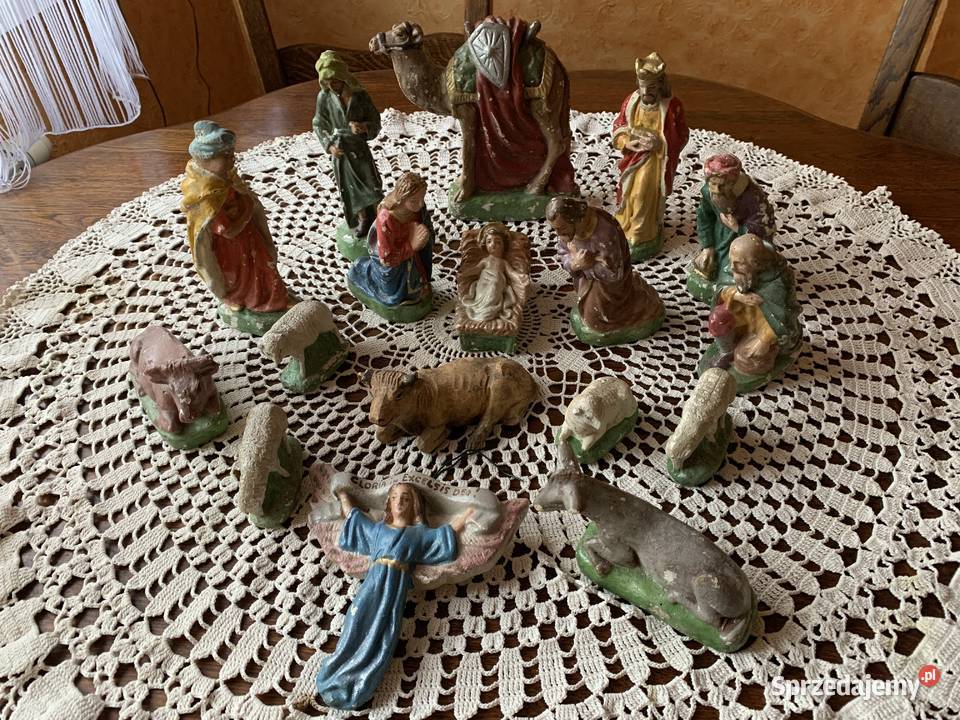 Szopka bożonarodzeniowa figurki gipsowe Pozostałe Ślesin sprzedam