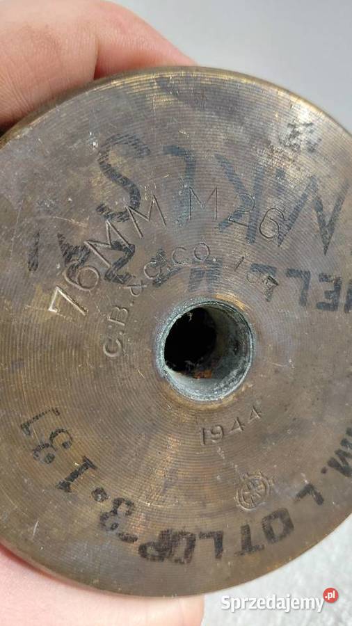 Łuska Artyleryjska 1944r II WŚ małopolskie Krzykawa