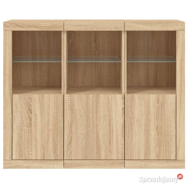 Szafki z oświetleniem LED 3 dąb sonoma WM3209102 Pozostałe Warszawa