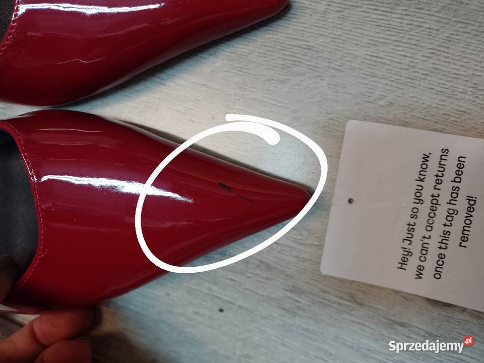 41 ASOS Design Czerwone czółenka wieczorowe z 26.5cm małopolskie Kraków