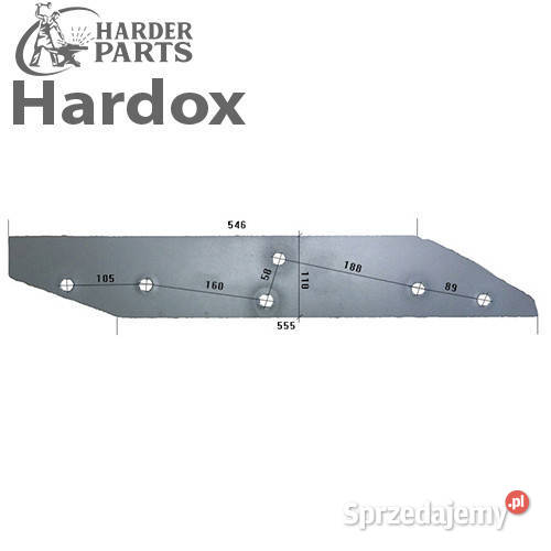 Płoza długa HARDOX 278073L części do pługa KUHN podlaskie Suwałki