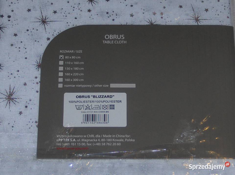 HomeYou Obrus Blizzard 80x80 NOWY