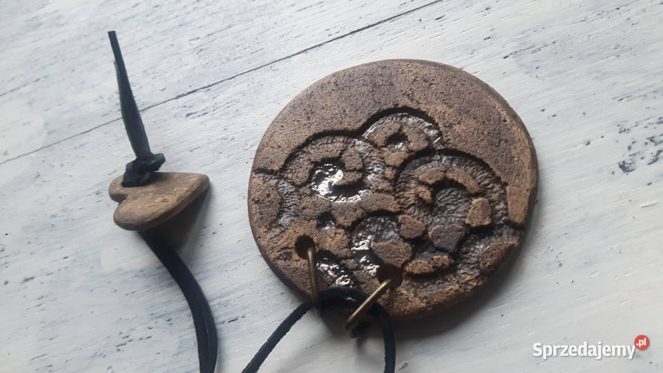 Naszyjnik ceramiczny ręcznie wykonany Naszyjniki Otwock