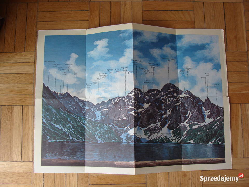 Mapa Morskie Oko 1986 Poznań