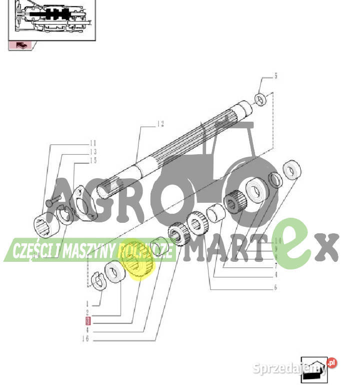 5123982 5118919 KOŁO ZĘBATE CNH Wichrów