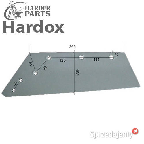 Lemiesz 300hektarów HARDOX 200829L części do Rolnictwo Suwałki