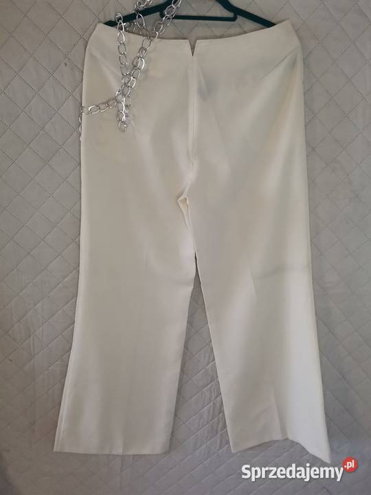 Eleganckie spodnie Renee Tyler r 42 brązowy/beżowy Trzcianka