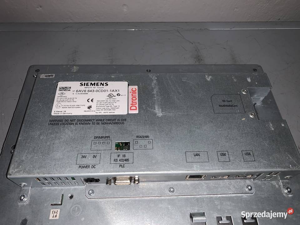 Siemens 6AV6 6430CD011AX1 Touch Panel Warszawa