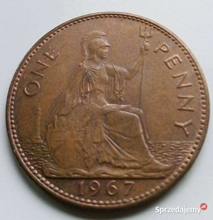 WIELKA BRYTANIAONE PENNY1967 r Legionowo