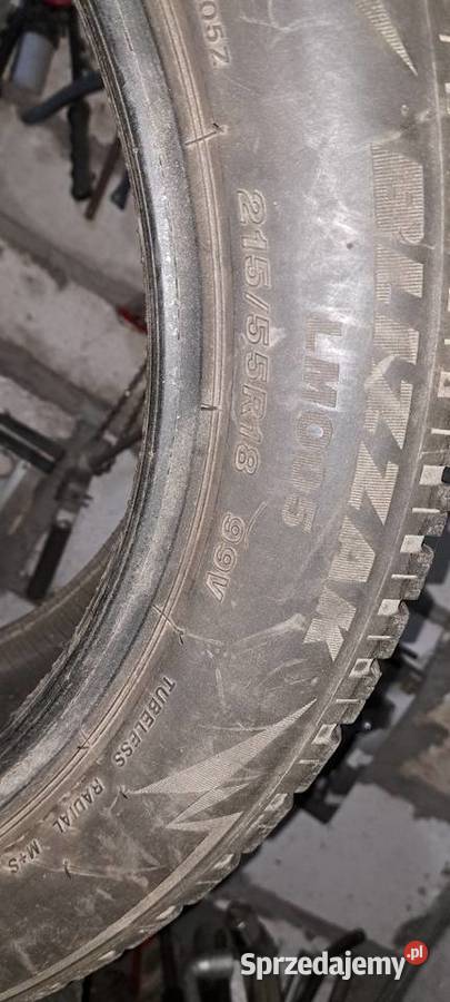 Bridgestone Blizzak zimowe 21555 r18 7mm