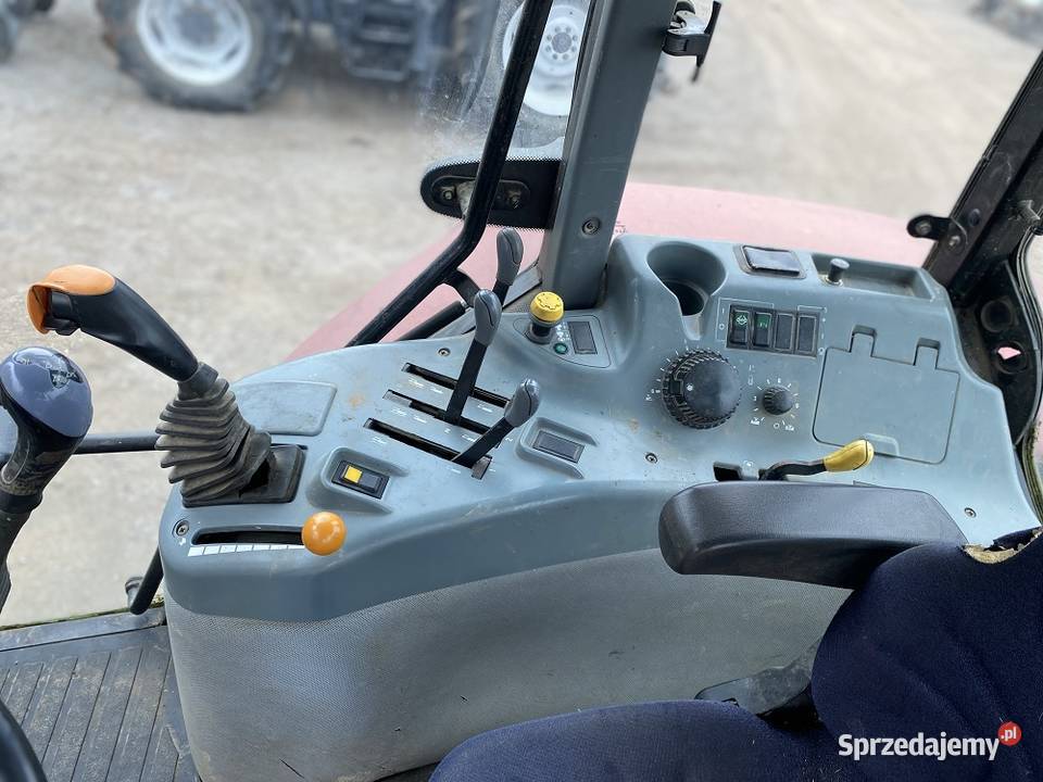 ciagnik CASE Maxxum MX100 ladowacz Quicke Biała