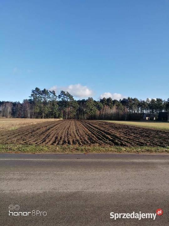 Działka budowlana asfalt Łyse