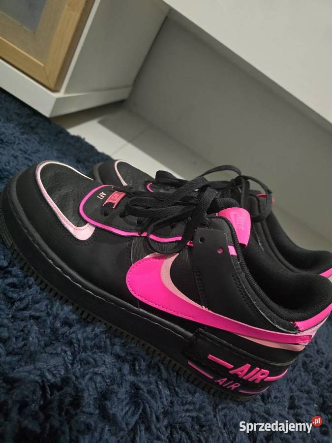 Buty nike af1 shafow czarno różowe Konin