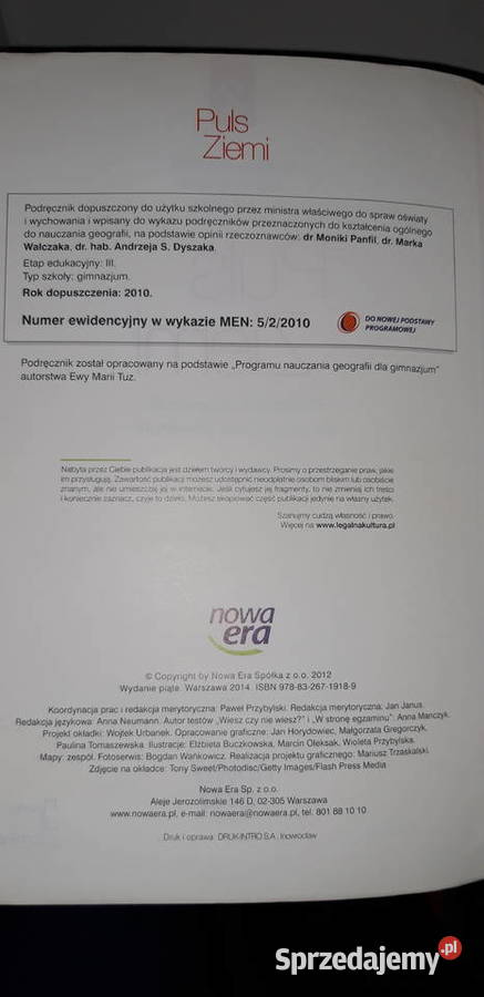 puls ziemi 2 geografia książki kolekcjonerskie Warszawa
