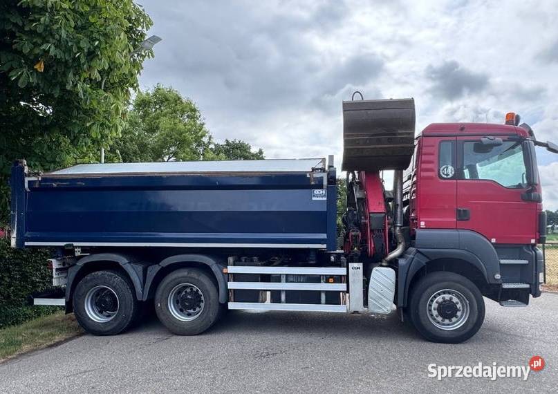 Uzywana Wywrotka 6x6 z dzwigiem bordmatic MAN mazowieckie Warszawa