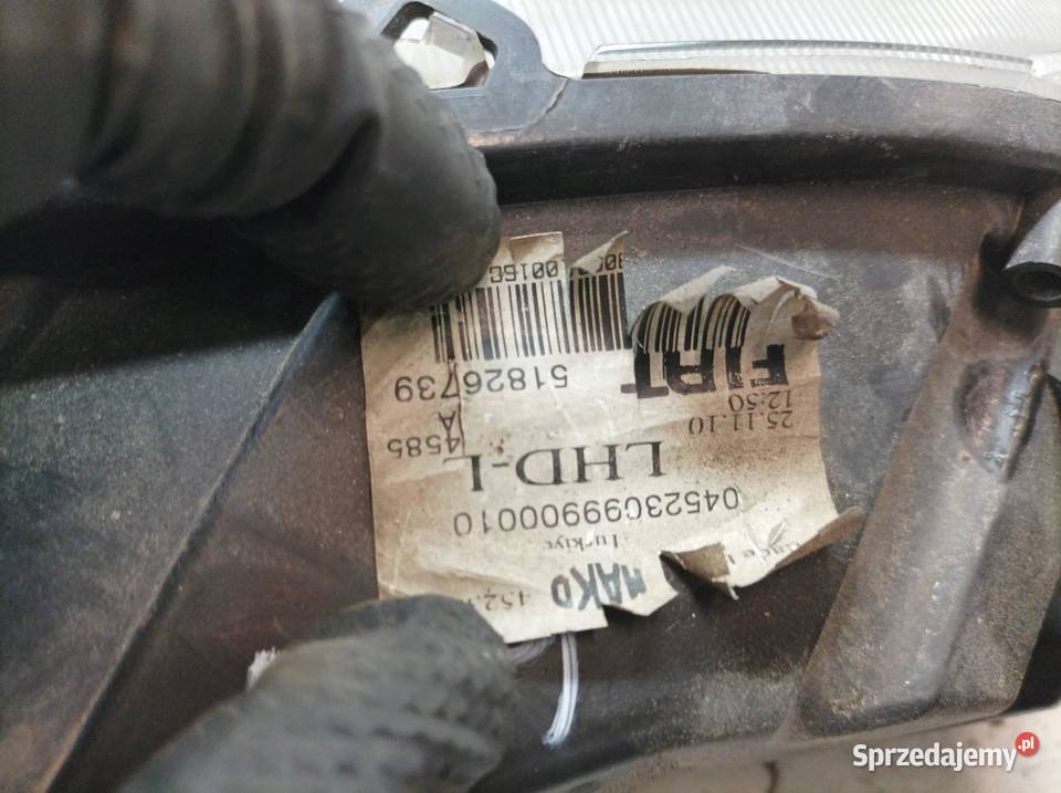LAMPA PRZÓD LEWA EUROPA 51826739 Fiat Linea I osobowe
