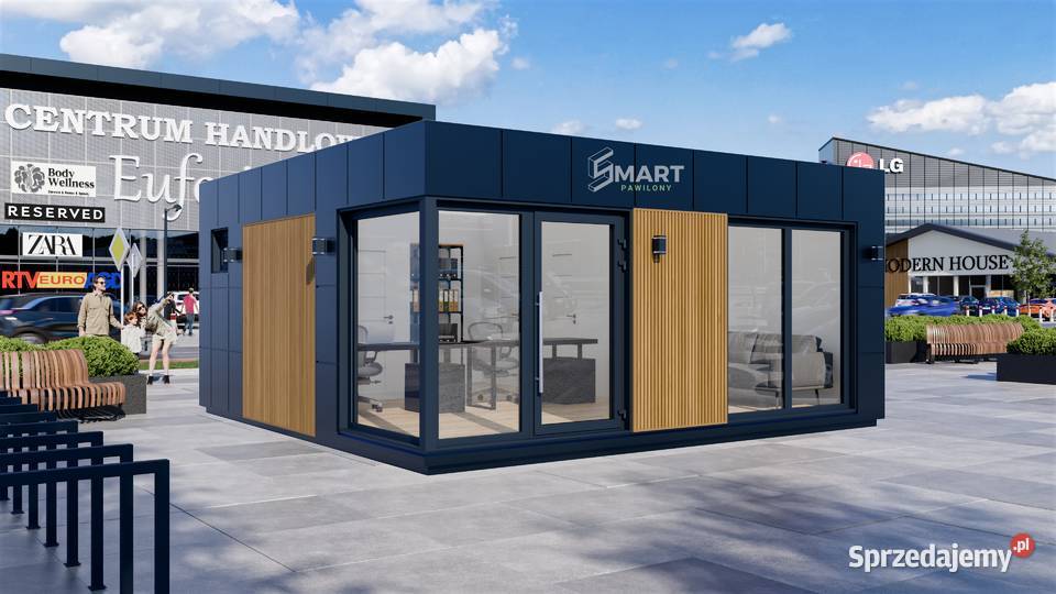 Biuro kontenerowe pawilon handlowy modułowy 6x6 mazowieckie Radom