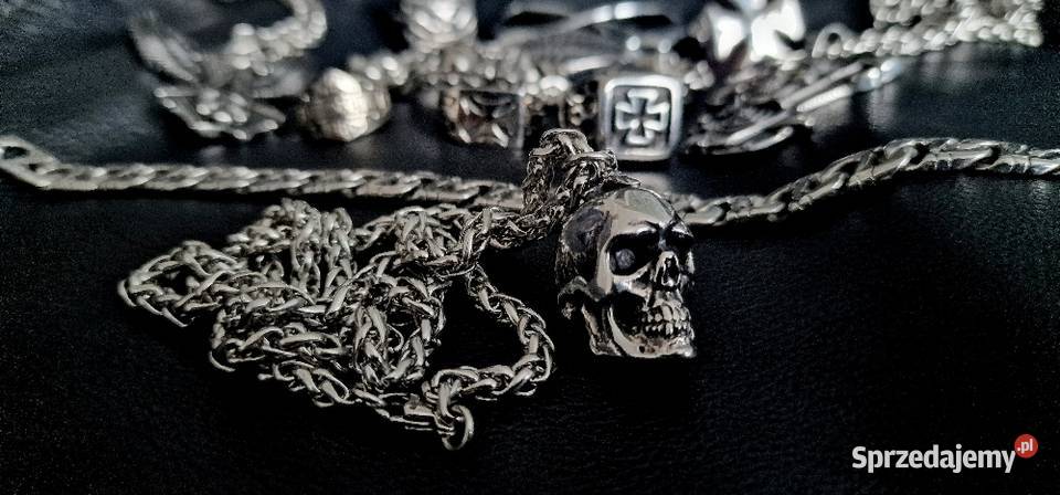 wisiorek zawieszka czaszka orzeł chopper Ozdoby Ozdoby Sochaczew