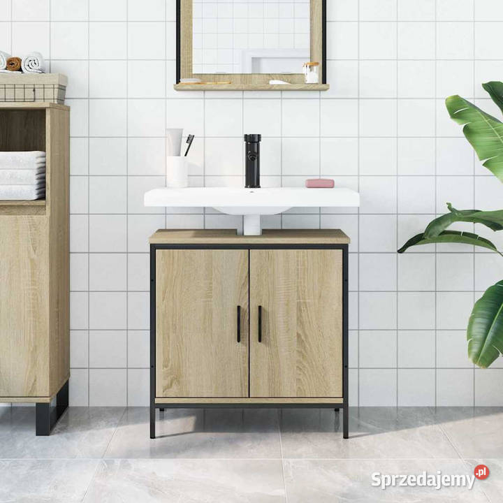 Szafka pod umywalkę dąb sonoma 60x30x60 WM842447