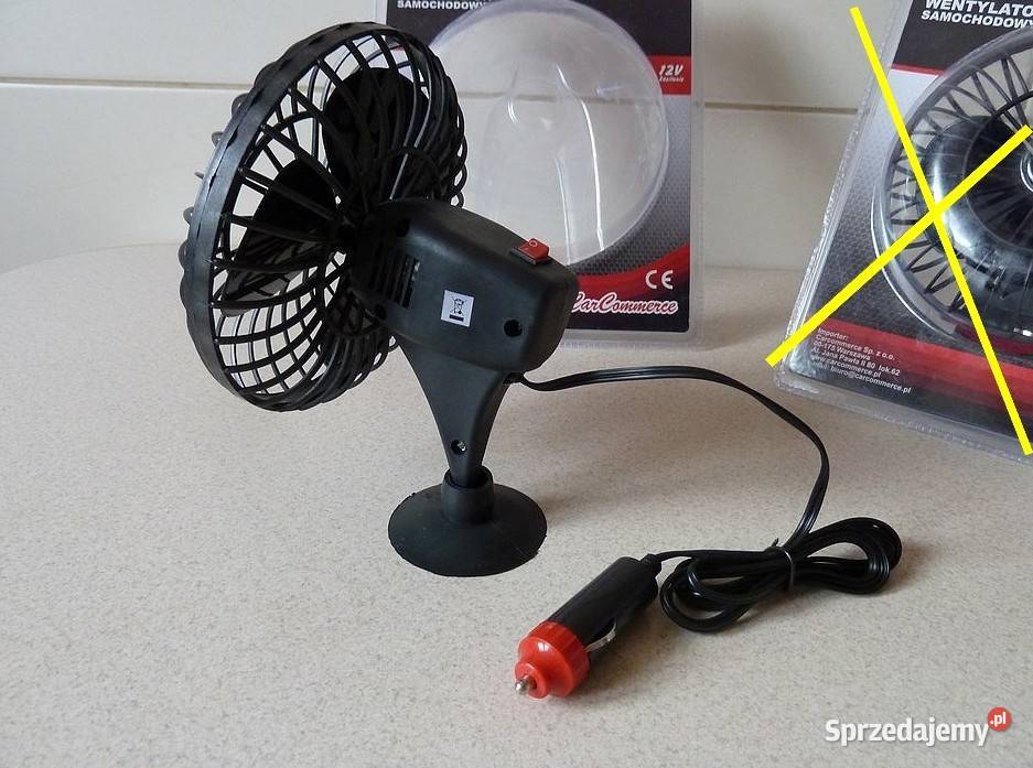 Wentylator Samochodowy Obrotowy 12V NOWY wi Rzeszów