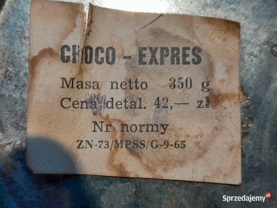 Stara puszka z kakao Choco Expres Hanka zabytek Dąbrowa Górnicza sprzedam