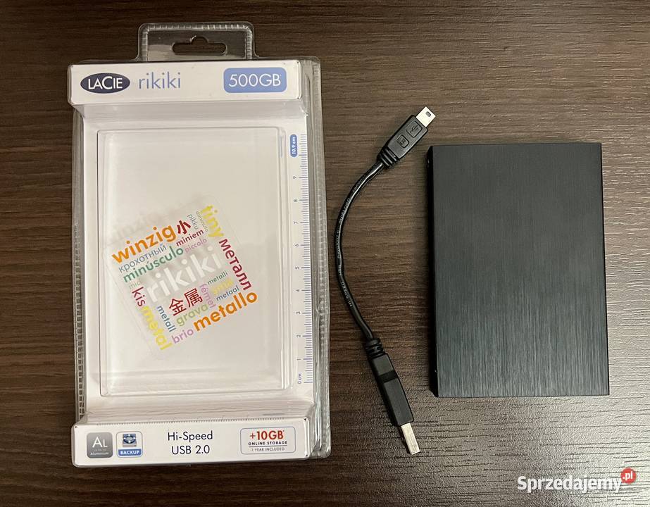 Dysk 500 GB HDD Lacie Rikiki 500 GB HiSpeed USB Pojemność 500 Dyski sprzedam