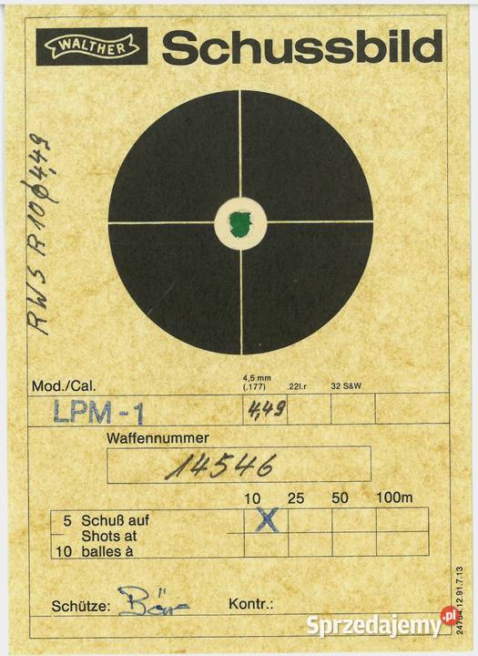 WALTHER LPM1 wersja II z KOMPENSATOREM NOWY mazowieckie Warszawa