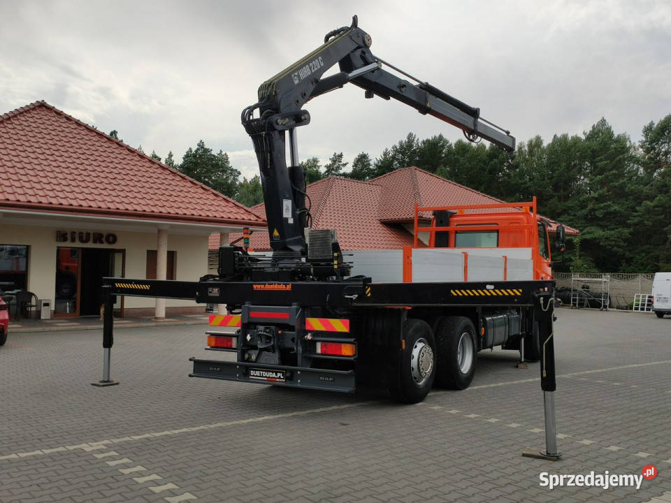 DAF CF 85380 6x2 Oś Skrętna Skrzynia HDS HIAB manualna świętokrzyskie Widełki sprzedam