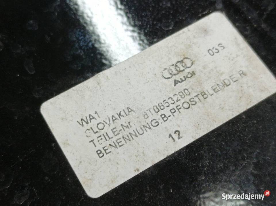 OSŁONA SŁUPKA B ZEWNĘTRZNA LEWA PRAWA SPORTBACK