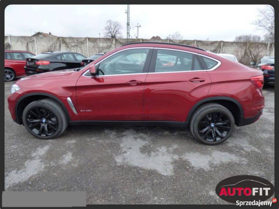 BMW X6 czerwony skórzana tapicerka pomorskie Gdynia