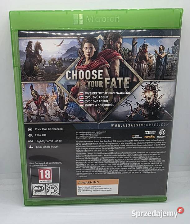 Gra Assasins Creed Odyssey Xbox One Elbląg