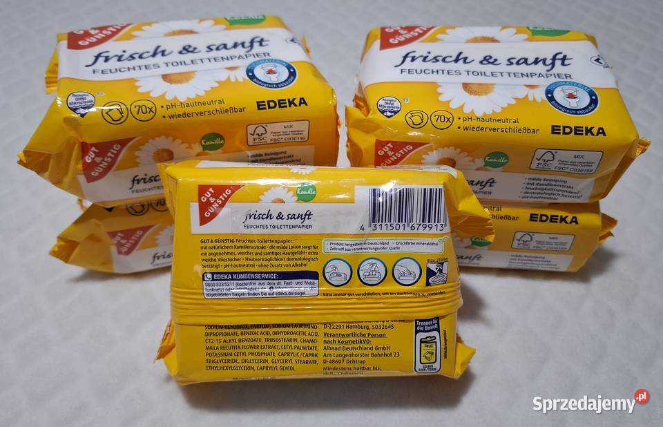 Nawilżany papier toaletowy spłukiwalny 70 Czeladź