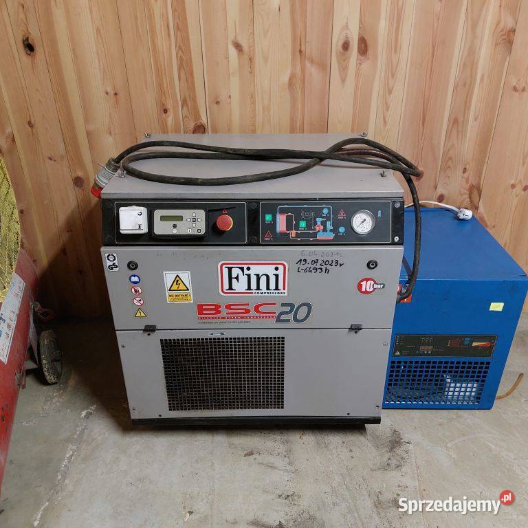 Sprężarka BSC20 FINI Osuszacz prod 2002 Produkcja lubelskie Brody Małe sprzedam