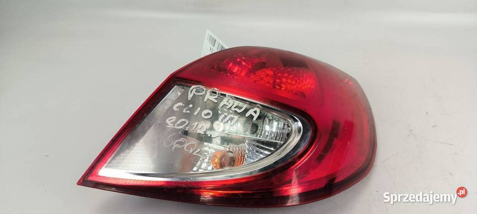 LAMPA PRAWA TYŁ RENAULT CLIO III 8200886946 kujawsko-pomorskie Lipno sprzedam
