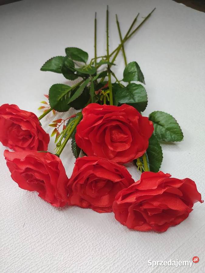 Róże kwiaty z wstążki upominki dzień mamy Sędziszów Małopolski