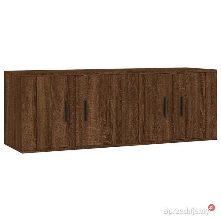 Wiszące szafki TV 2 brązowy dąb 57x345x40 Warszawa sprzedam