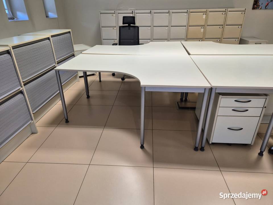 Biurko narożne 160x120 duże stabilne Dostępne 4 Warszawa